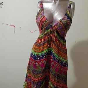 Funky People Multicolor Bohemian Dress